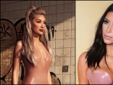 صور.. مايا دياب وكيم كاردشيان بنفس الفستان